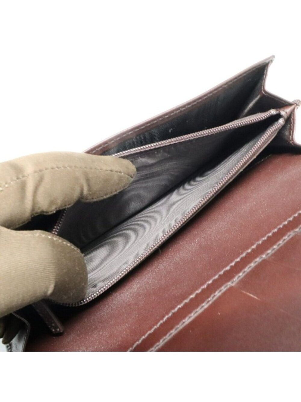 Gucci Guccissima Wallet Brown Leather - Picture 6 of 10